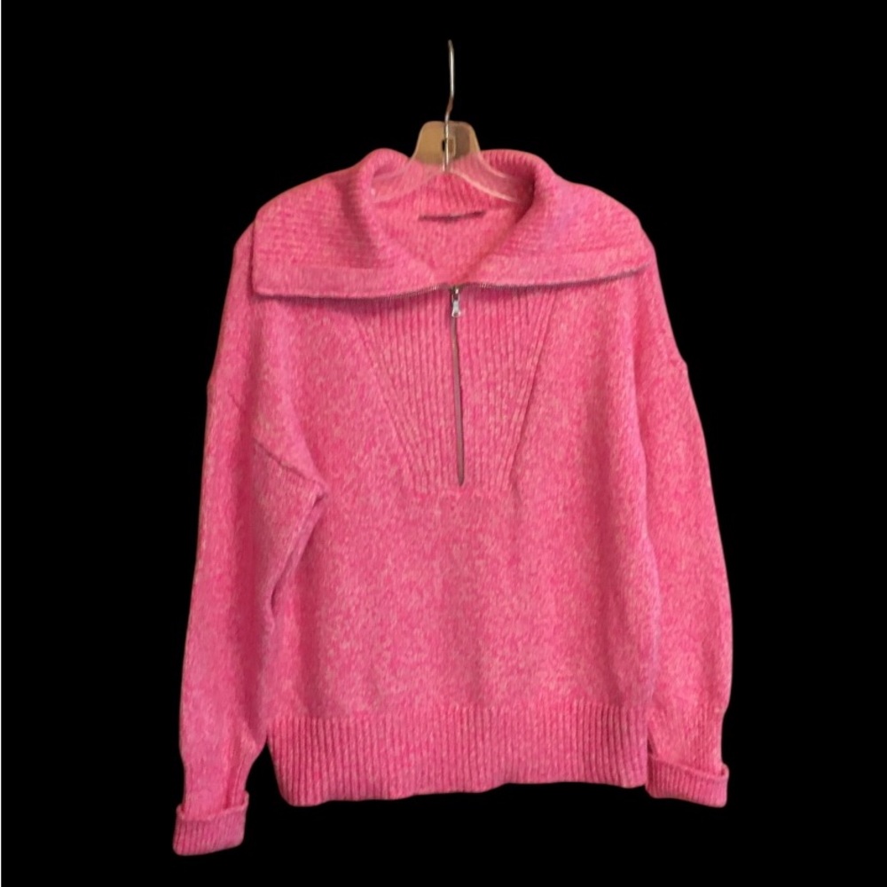 LOFT  vintage Pink Cowl Neck Sweater